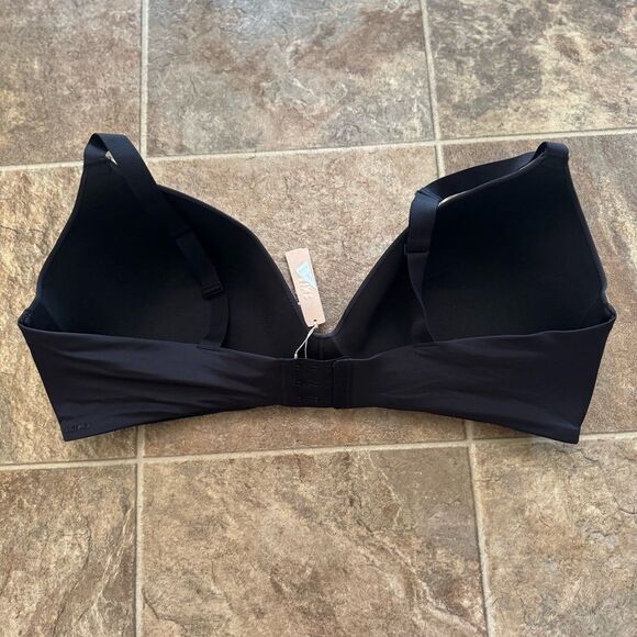 Skims Wireless Lightly Lined Bra Onyx Size 46DD - Picture 5 of 8